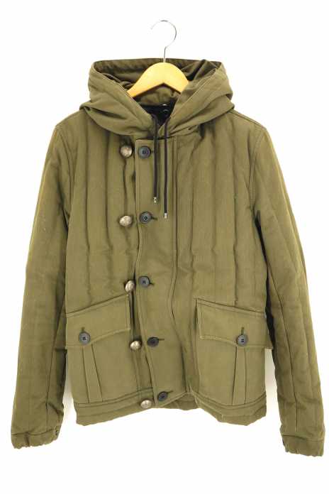 BALENCIAGA(バレンシアガ) ライナー付きミリタリーフーデッドダウンコート メンズ アウター