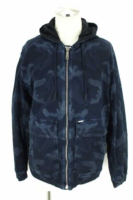 DIESEL (ディーゼル) JDAN カモ柄ジップアップパーカー メンズ トップス