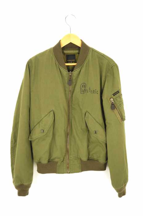 HYSTERIC GLAMOUR （ヒステリックグラマー） 左胸ロゴ  MA-1 メンズ アウター