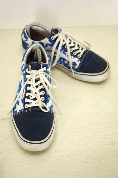 VANS （バンズ ） OLD SKOOL (STARS) DRESS BLUES and TRUE WHT メンズ シューズ