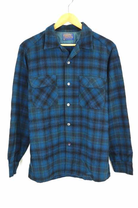 PENDLETON（ペンドルトン） チェック柄オープンカラーウールシャツ メンズ トップス