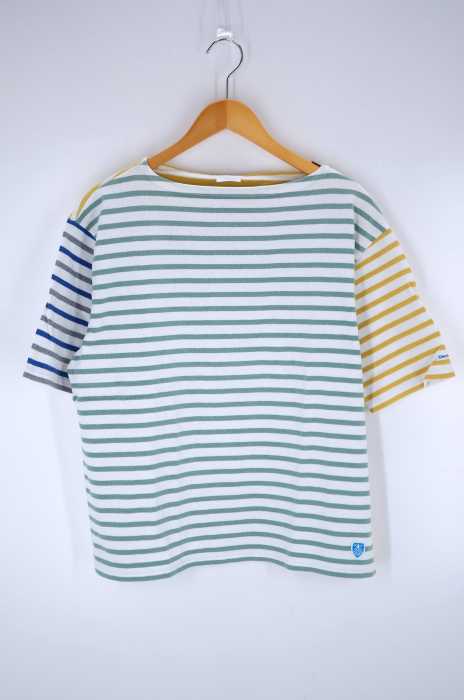 ORCIVAL（オーチバル） マルチカラーボーダーTシャツ メンズ トップス