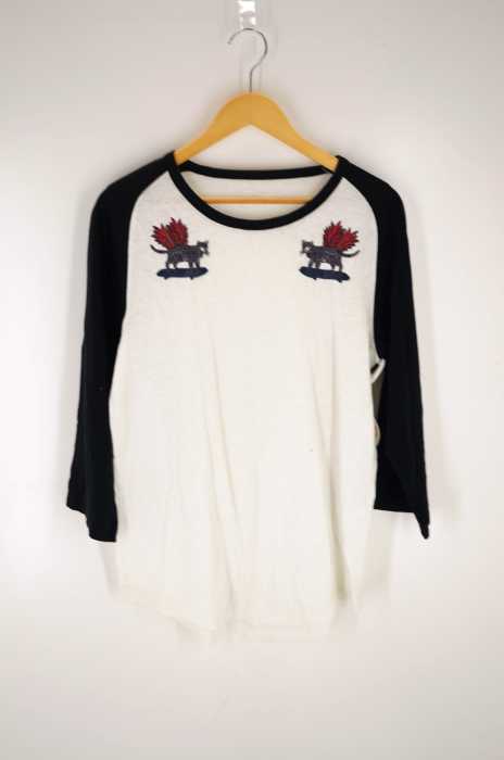 AlexanderLeeChang（アレキサンダーリーチャン） 刺繍入り ラグランカットソー メンズ トップス