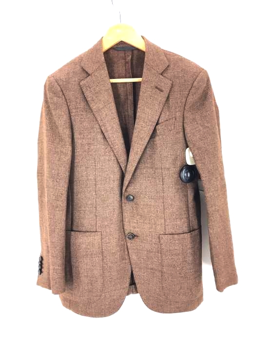 ERMENEGILDO ZEGNA(エルメネジルドゼニア) スイス製 ツイード2Bテーラードジャケット メンズ アウター