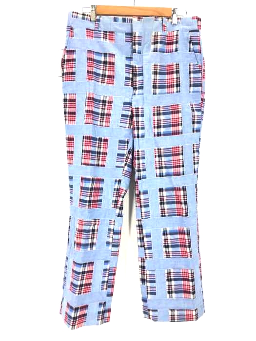 I.magnin(フルギ) vintage パッチワークチェックスラックス メンズ パンツ