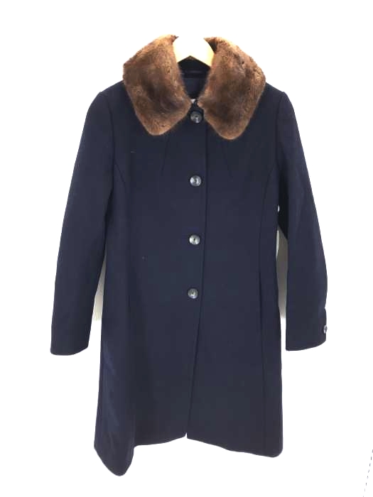MAX MARA(マックスマーラ) 銀タグ ウールコート ミンクファー レディース アウター