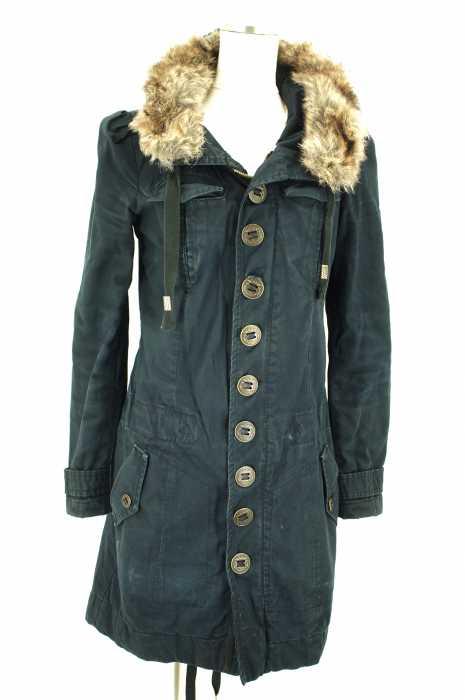 DIESEL (ディーゼル) ファー付きミリタリーコート レディース アウター