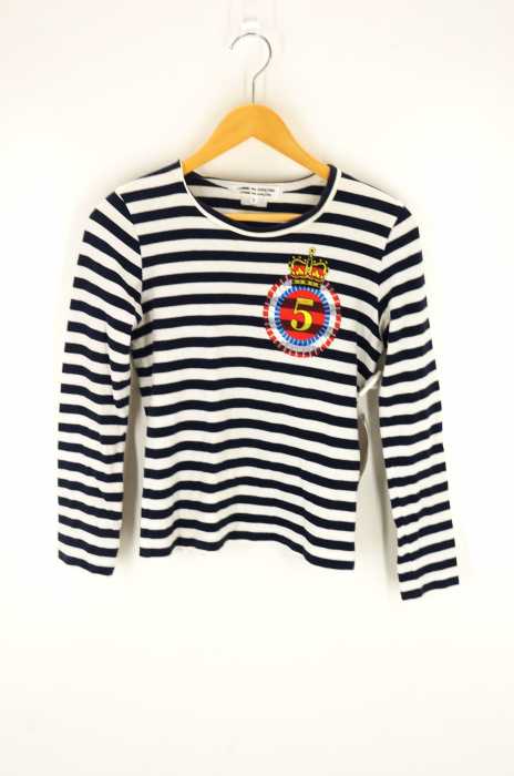 COMME des GARCONS COMME des GARCONS（コムデギャルソンコムデギャルソン） AD2007 プリントボーダーカットソー レディース トップス