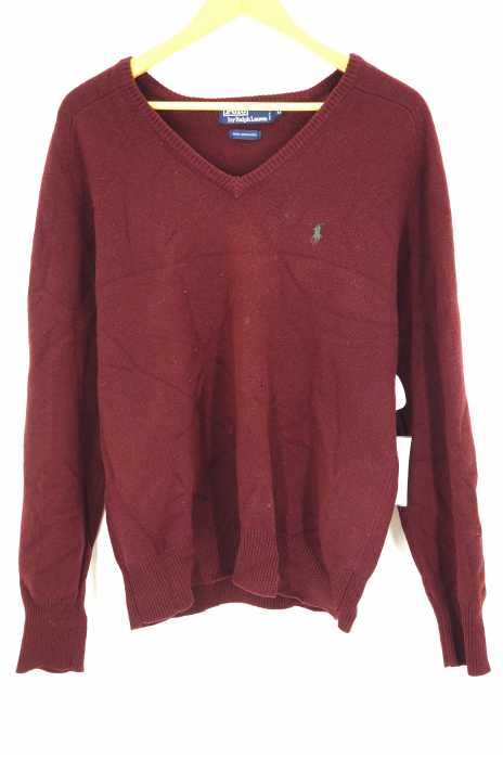 Polo by RALPH LAUREN （ポロバイラルフローレン） Vネック ウールニットセーター メンズ トップス
