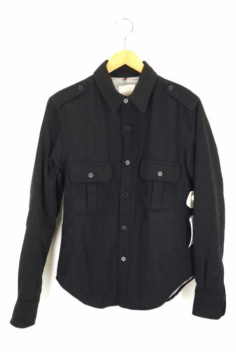 BAND OF OUTSIDERS（バンドオブアウトサイダーズ） 内キルティングウールシャツ エポレット付 メンズ トップス