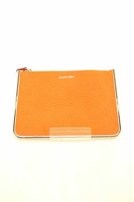 CARVEN （カルヴェン） メタルパイピングレザーポーチ クラッチ レディース バッグ