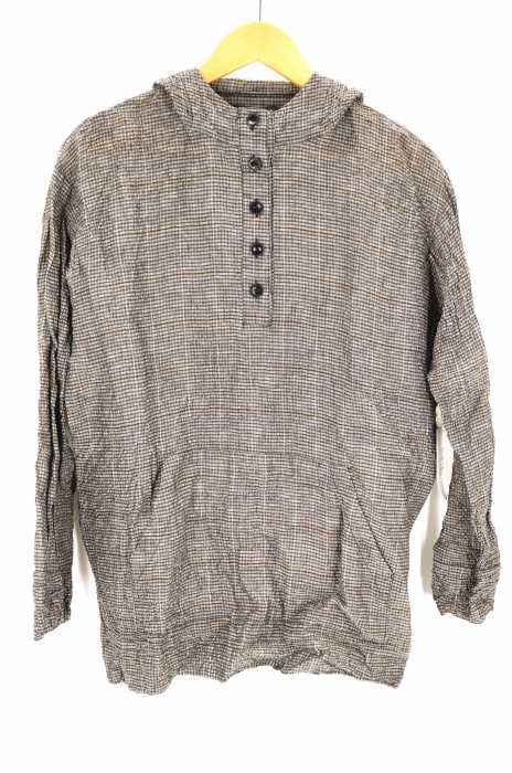 WEYEP （ウィエップ） 19ss  シアサッカー地チェックプルオーバーパーカー メンズ トップス