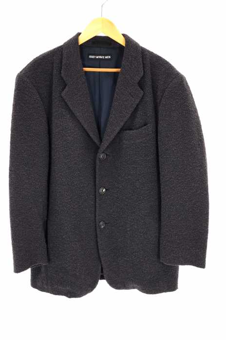 ISSEY MIYAKE MEN(イッセイミヤケメン) 10AW パイル地ウールテーラードジャケット メンズ アウター