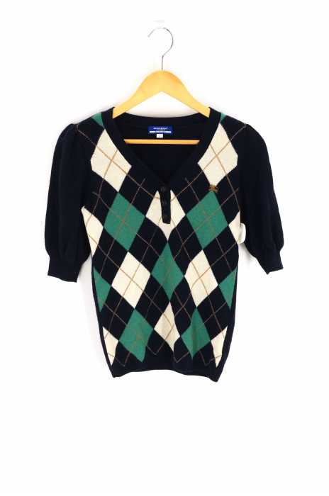 BURBERRY BLUE LABEL（バーバリーブルーレーベル） アーガイル柄 レディース トップス