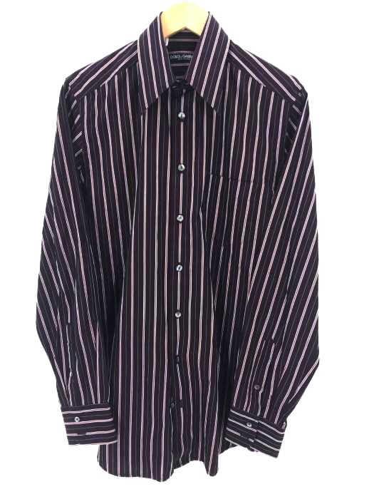 DOLCE&GABBANA（ドルチェアンドガッバーナ） ストライプ柄コットンボタンシャツ メンズ トップス