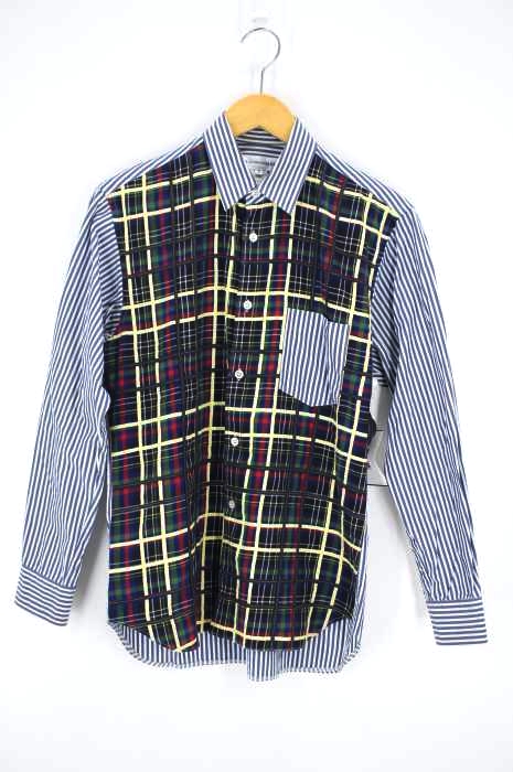 COMME des GARCONS SHIRT(コムデギャルソンシャツ) チェック柄切替シャツ メンズ トップス