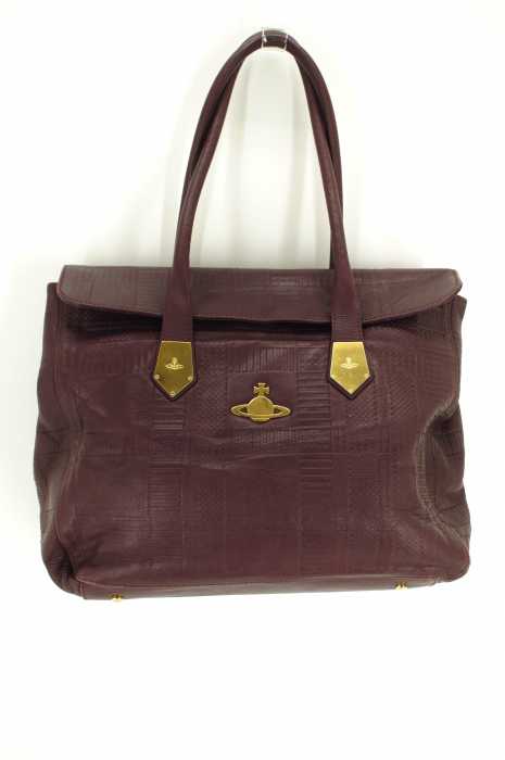 Vivienne Westwood (ヴィヴィアンウエストウッド) プレート付きレザーハンドバッグ レディース バッグ