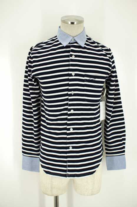 TOMMY（トミー） ボーダーポケット長袖シャツ メンズ トップス