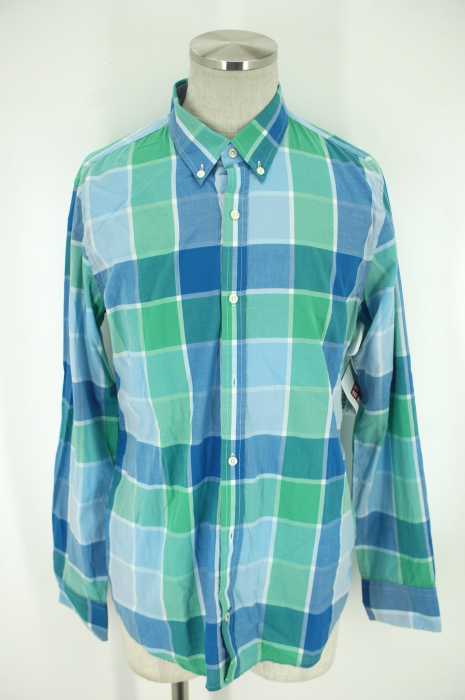 TOMMY HILFIGER (トミーヒルフィガー) SLIM FIT チェック柄ボタンダウンシャツ メンズ トップス