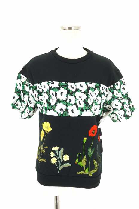 STELLA McCARTNEY (ステラマッカートニー) エンブロイダードショートスリーブスウェットシャツ フローラル柄半袖スウェット レディース トップス