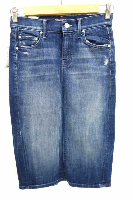 MOTHER DENIM（マザーデニム） THE PEG SLIT SKIRT ダメージ加工 ウォッシュ加工 レディース スカート