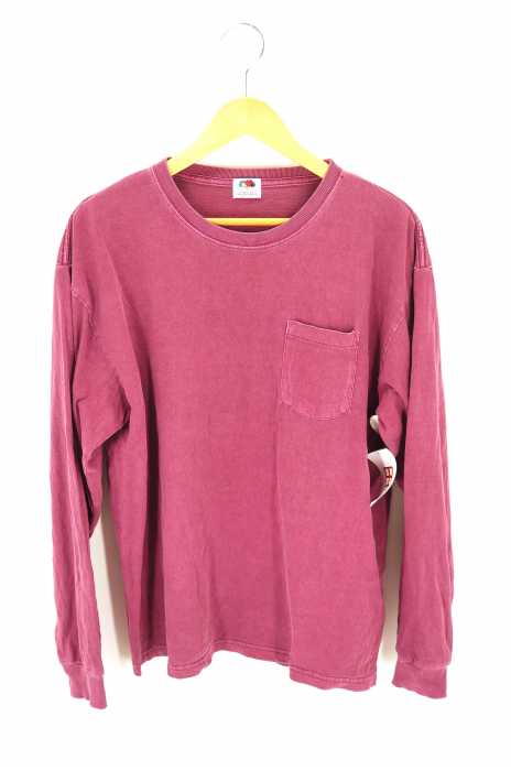 FRUIT OF THE LOOM （フルーツオブザルーム） クルーネック ポケット長袖Tシャツ メンズ トップス