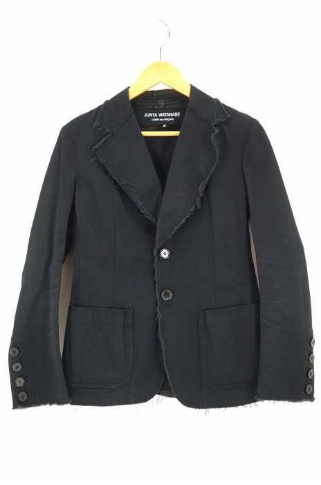 JUNYA WATANABE COMME des GARCONS (ジュンヤワタナベコムデギャルソン) AD2003 カットオフ加工コットンテーラードジャケット レディース アウター