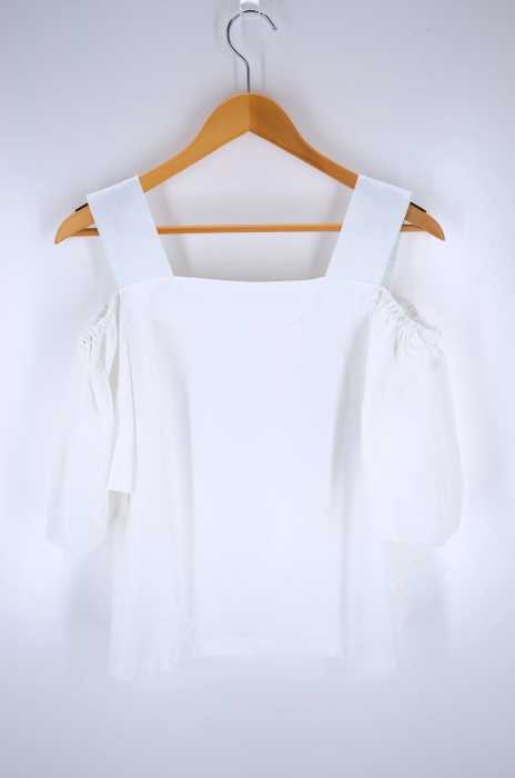 &.NOSTALGIA（ノスタルジア） o ffshoulder flare sleeve tops レディース トップス