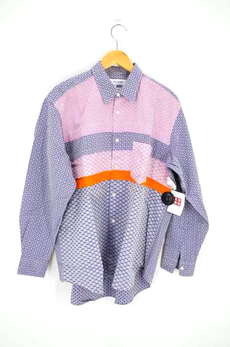 COMME des GARCONS SHIRT（コムデギャルソンシャツ） 総柄配色切替シャツ メンズ トップス