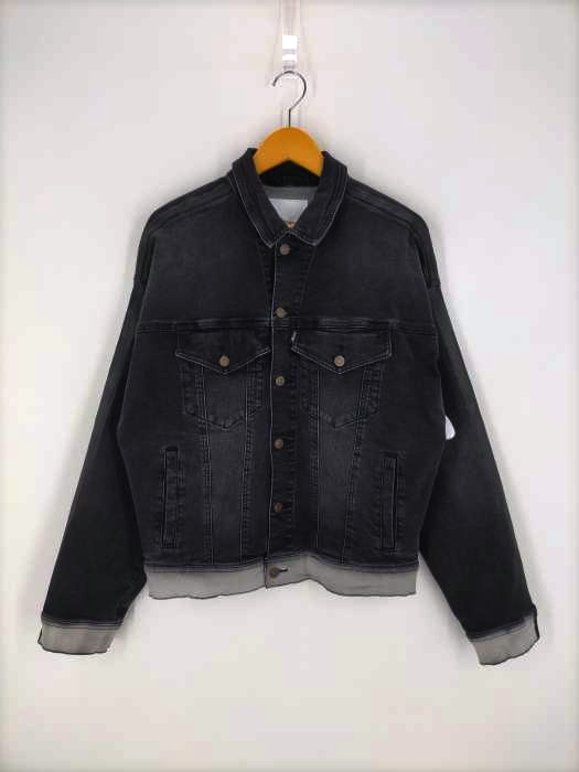 re:room(リルーム) LINE PAINT STRETCH BIG DENIM JACKET メンズ アウター