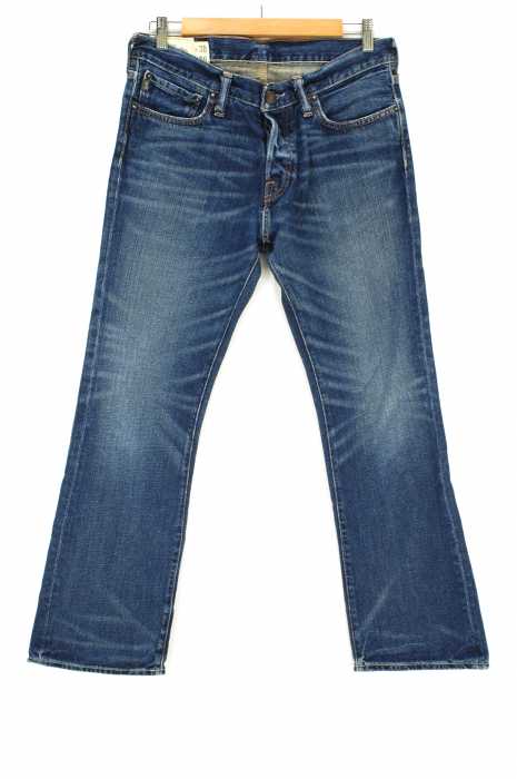 Abercrombie & Fitch (アバクロンビーアンドフィッチ) 加工フレアデニムパンツ メンズ パンツ