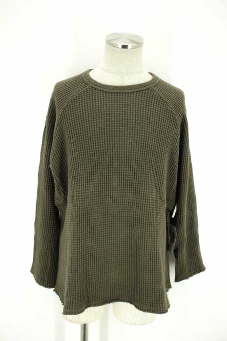 VOTE MAKE NEW CLOTHES （） クルーネックワッフルサーマルカットソー メンズ トップス