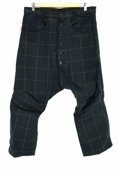 NEMETH （） チェック柄サルエルパンツ メンズ パンツ