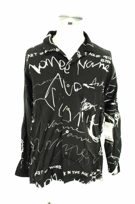 Name. （ネーム） 17SS STUDIOUS限定 落書き総柄オープンカラー メンズ トップス