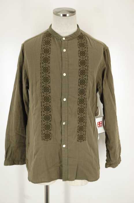 RADIALL （ラディアル） BURRITO SHIRT L/S　バンドカラー刺繍シャツ メンズ トップス