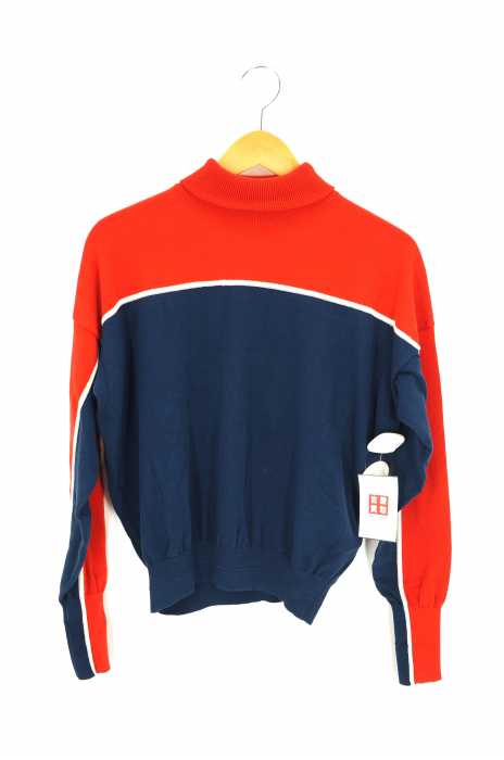 MAISON EUREKA（メゾンエウレカ） STRIPE HIGH NECK SWEATER レディース トップス