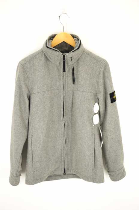 STONE ISLAND （ストーンアイランド） ウール混ジップアップブルゾン メンズ アウター