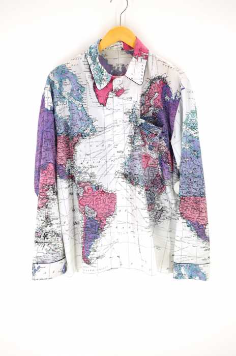LAD MUSICIAN （ラッドミュージシャン） MAP PAJAMA SHIRT メンズ トップス