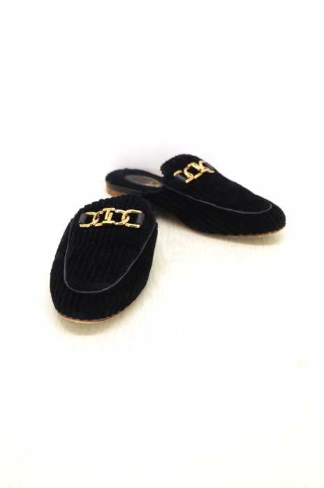 TOD'S (トッズ) コーデュロイミュール レディース シューズ