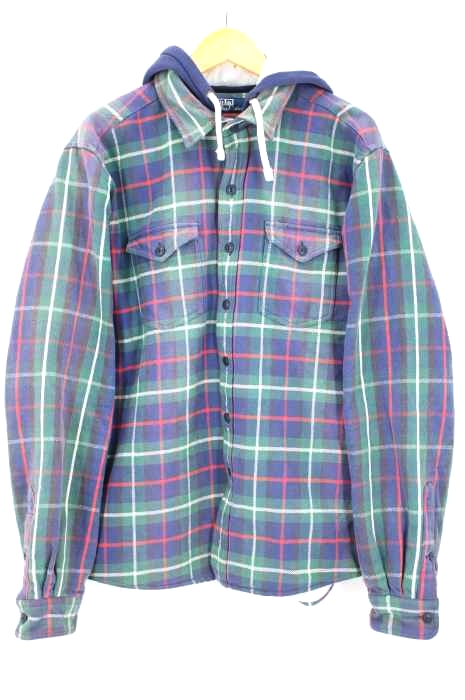 Polo by RALPH LAUREN（ポロバイラルフローレン） フード付きネルシャツ メンズ トップス