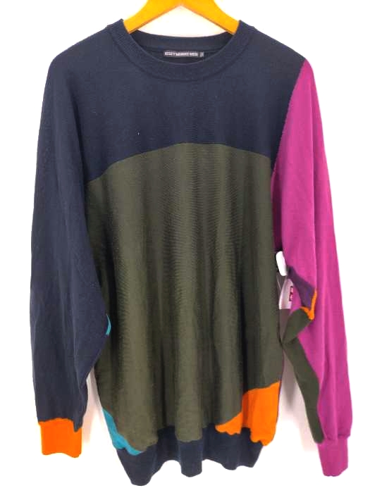 ISSEY MIYAKE MEN（イッセイミヤケメン） Khaki Wool Gauge High Sweater メンズ トップス