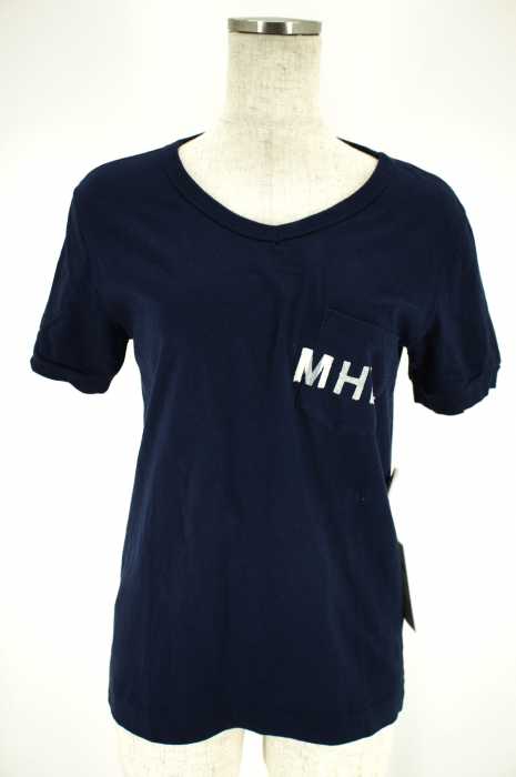 MHL. （エムエイチエル） ロゴ入りポケットTシャツ レディース トップス