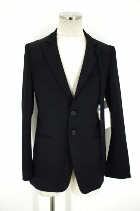 ANN　DEMEULEMEESTER　 （） ネップ加工ウール2Bテーラードジャケット メンズ アウター