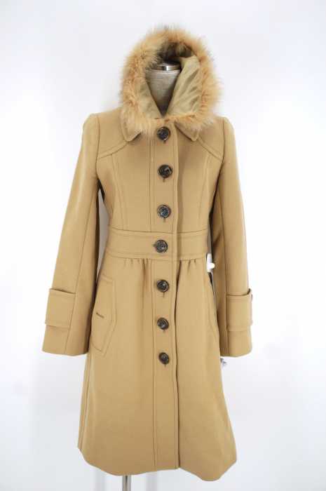 BURBERRY BLUE LABEL（バーバリーブルーレーベル） ファー付ロングコート レディース アウター