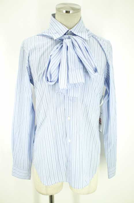 COMME des GARCONS HOMME PLUS （コムデギャルソンオムプリュス） AD2012 ストール付きストライプシャツ メンズ トップス