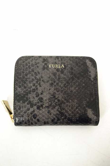 FURLA (フルラ) 型押しラウンドジップウォレット レディース 財布・ケース