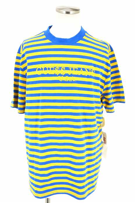 GUESS （ゲス） ボーダークルーネックTシャツ メンズ トップス