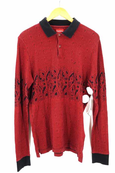 Supreme （シュプリーム） Paisley L／S Polo メンズ トップス