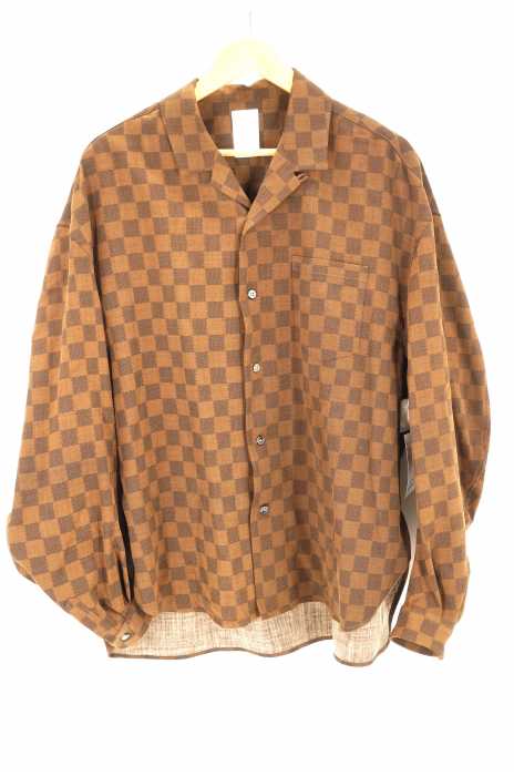 Name. （ネーム） チェッカーフラッグ柄シャツ メンズ トップス
