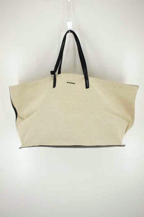 JIL SANDER（ジルサンダー） レザーコンビ キャンバス トートバッグ レディース バッグ